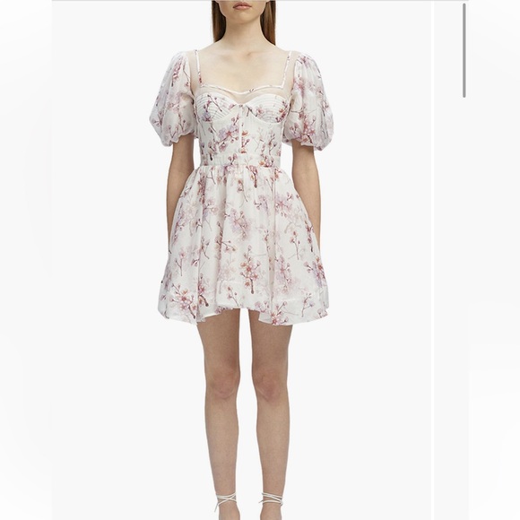 Bardot Gracious Floral Minidress - size 4 - NWT - Picture 1 of 4